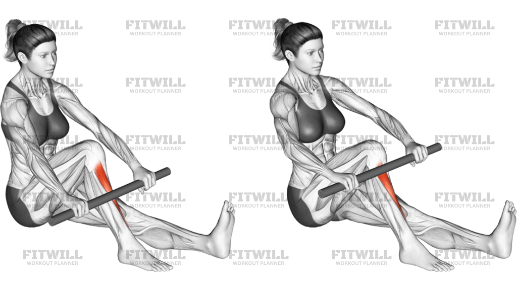 Self Anterior Calf Foam Rolling