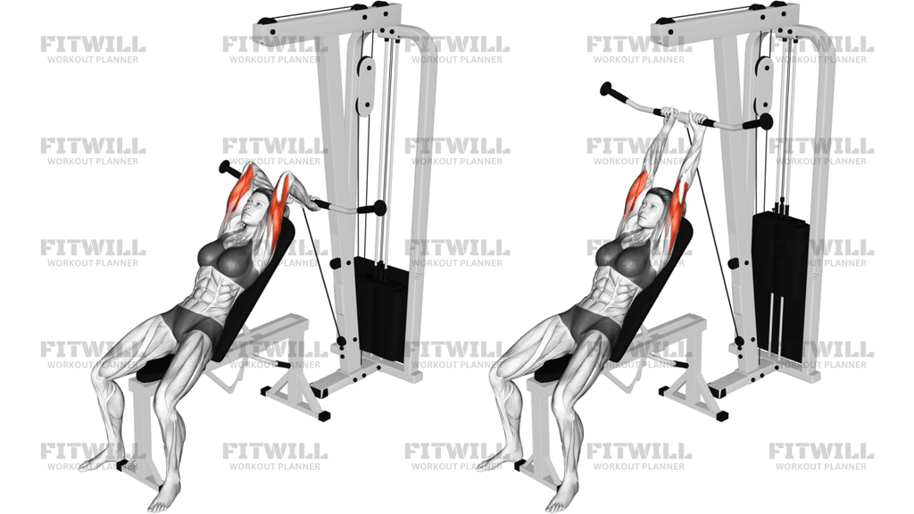 Cable Incline Triceps Extension