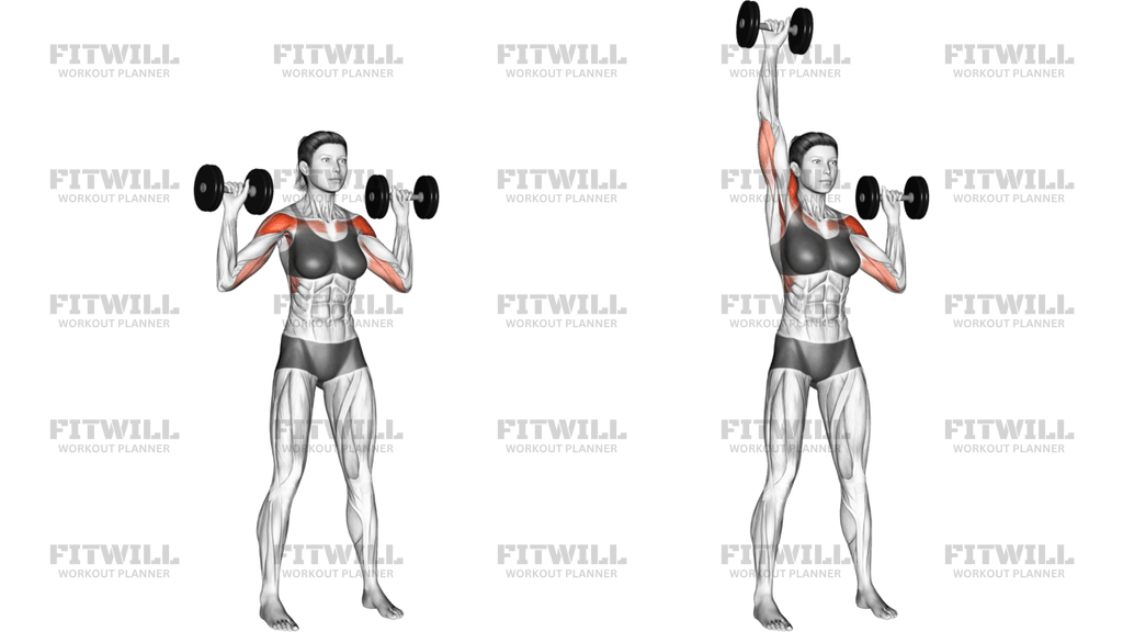 Dumbbell Alternate Shoulder Press