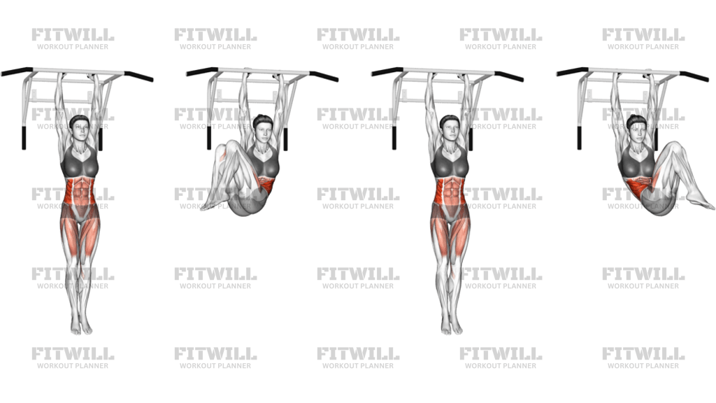 Hanging Oblique Knee Raise