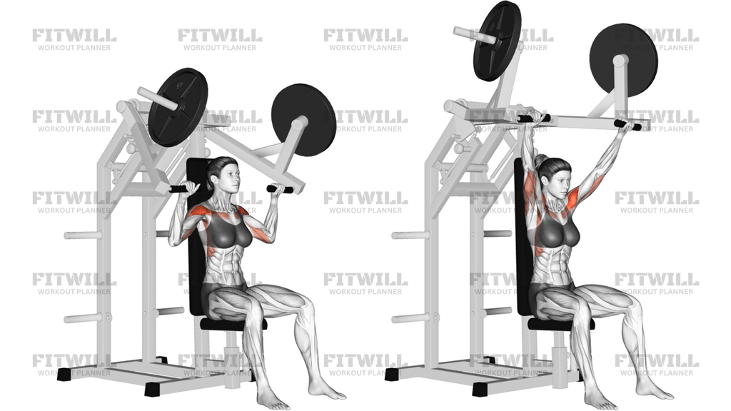 Lever Military Press Plate Loaded
