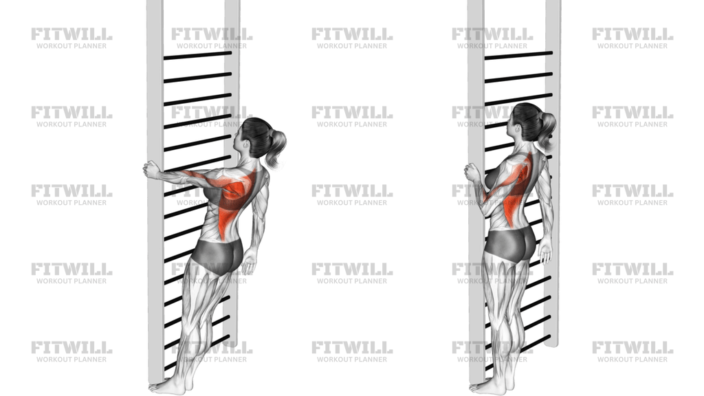 Bodyweight Standing Close-Grip One-Arm Row