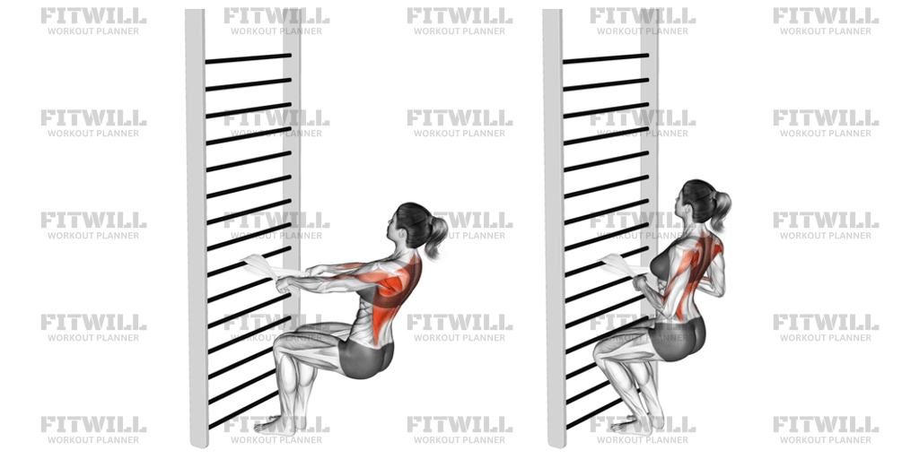 Bodyweight Squatting Row With Towel: Exercise Guide, Techniques ...