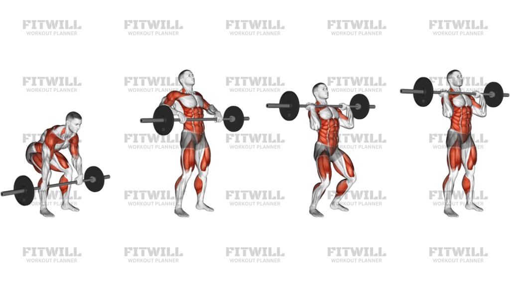 Barbell Hang Clean Below The Knees Version 2