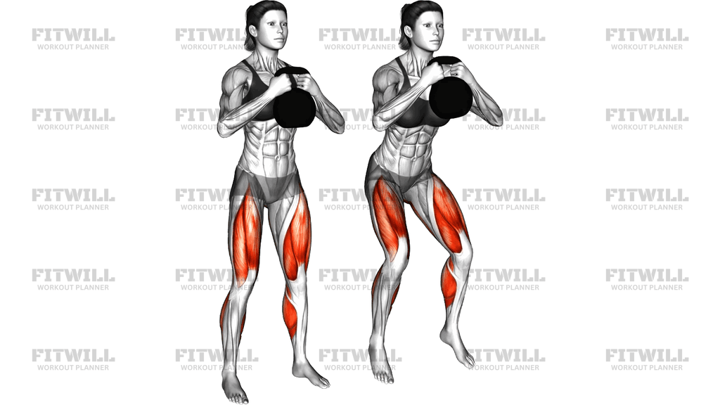 Kettlebell Goblet Squat Jump