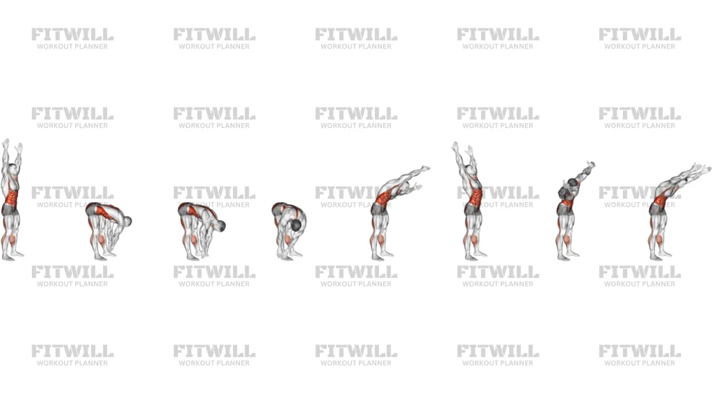 Arms Apart Circular Toe Touch