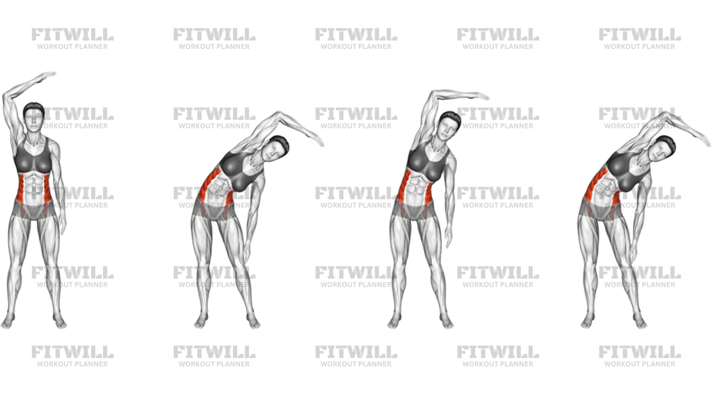 Standing Two Side Bend Bent Arm