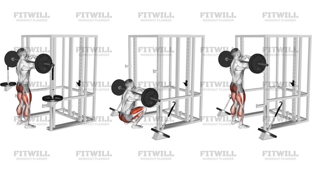 Barbell Weighted Front Chest Squat
