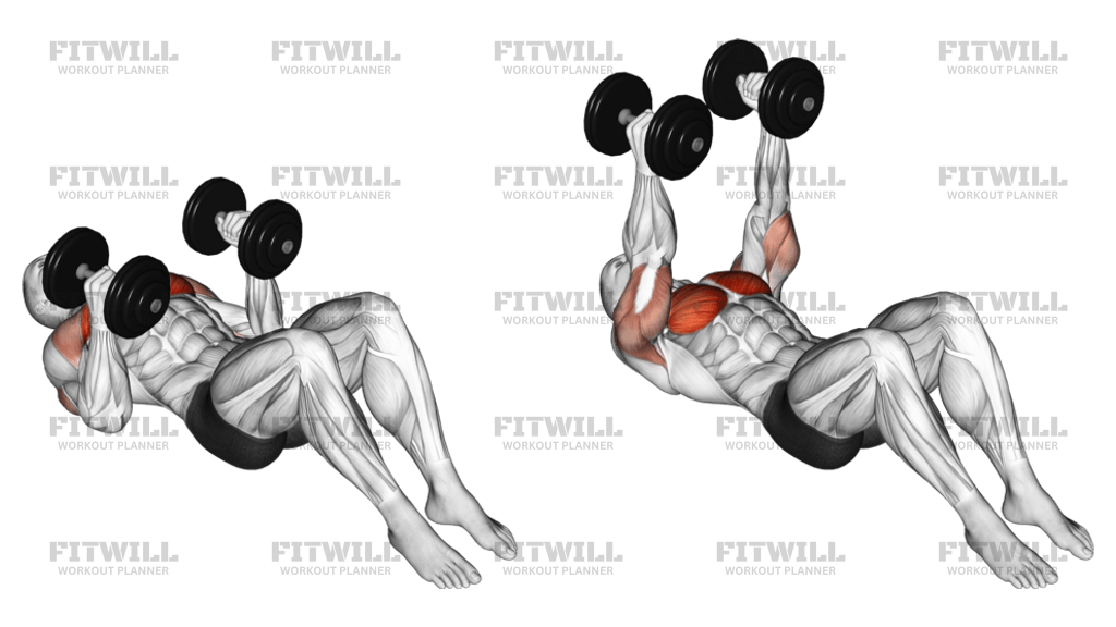 Dumbbell chest floor exercises sale