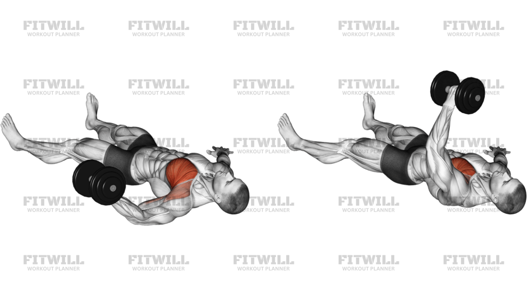 Dumbbell One-Arm Floor Fly