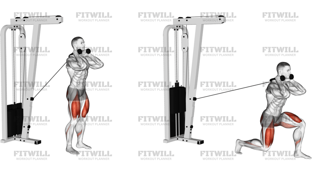 Cable Forward Lunge