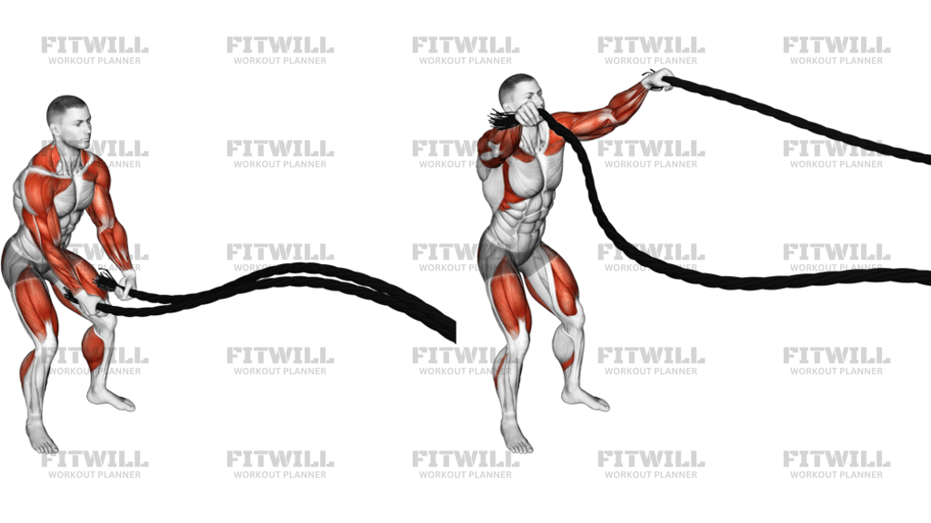 Battling Ropes Inside Circle
