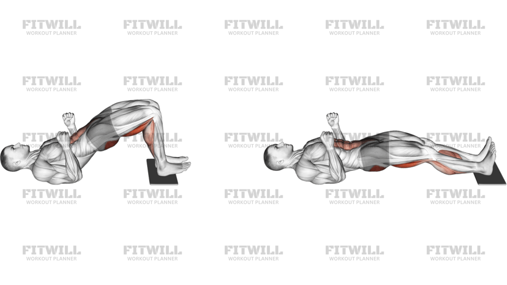 Sliding Leg Curl On Floor With Towel