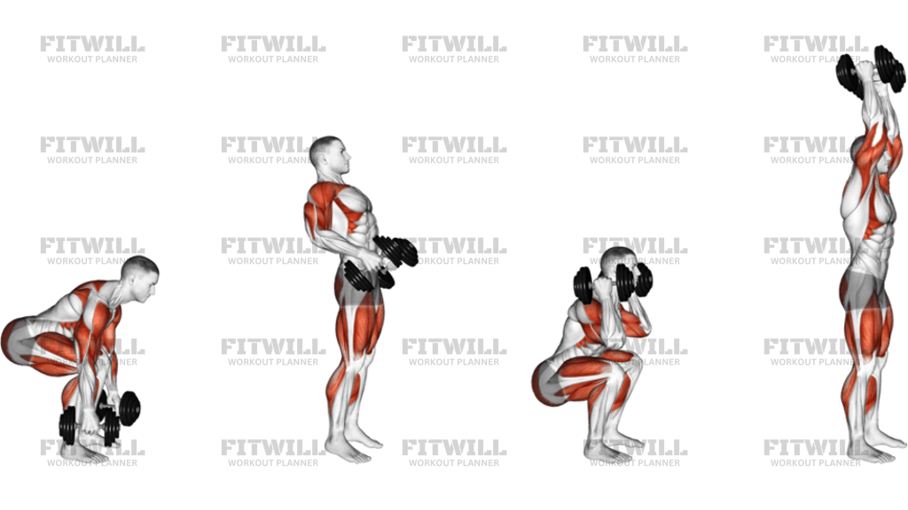 Dumbbell Clean and Press