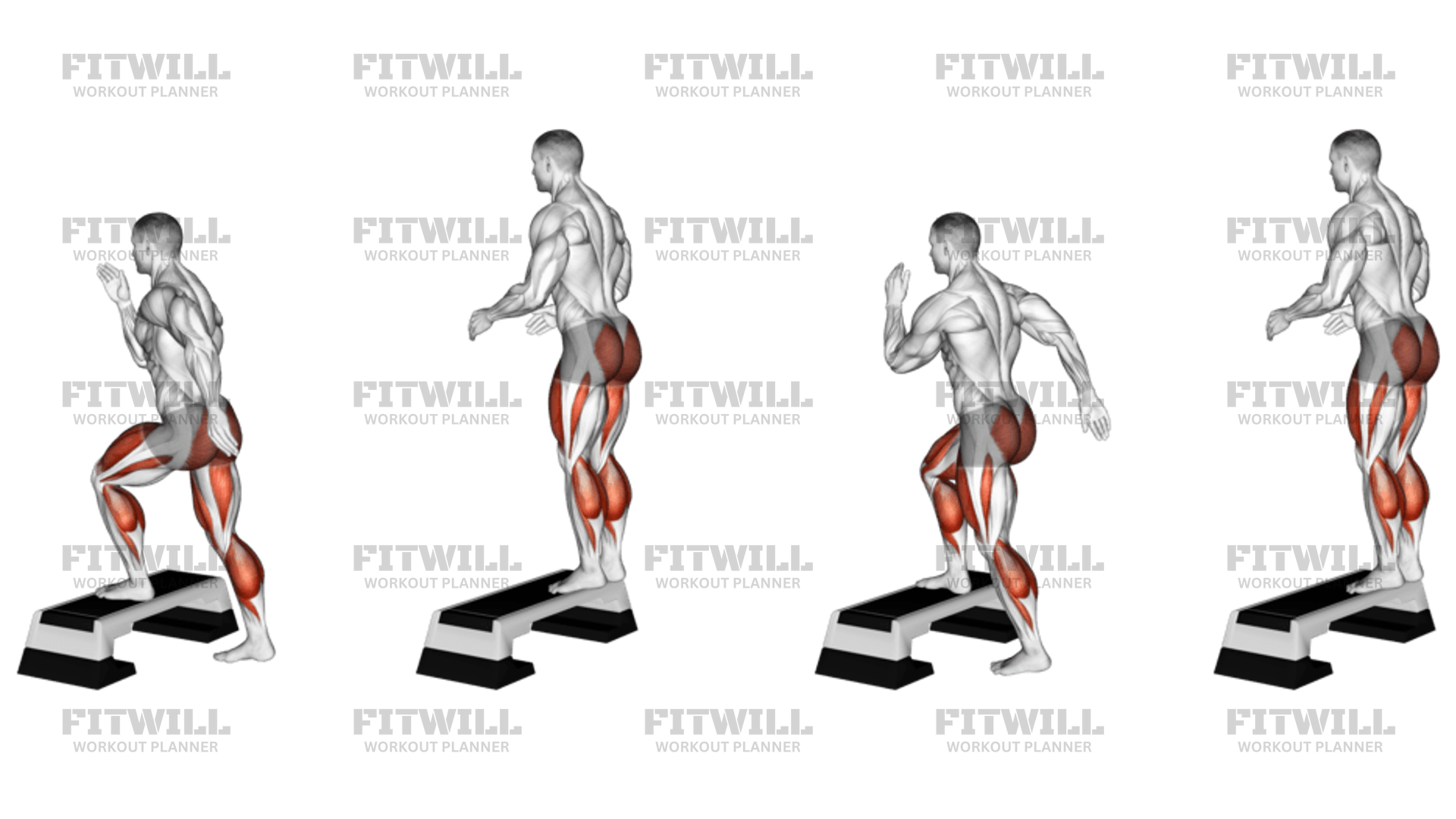 Split stance box jump sale