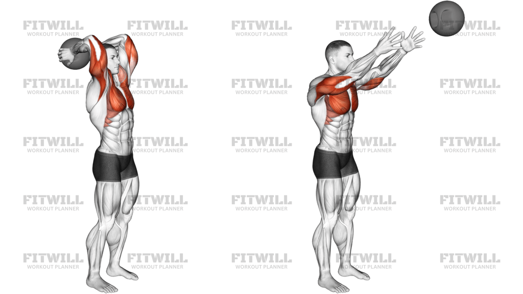 Medicine Ball Standing Overhead Throw