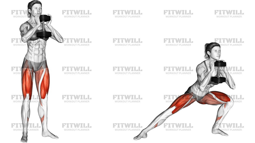 Dumbbell Side Lunge Version 3
