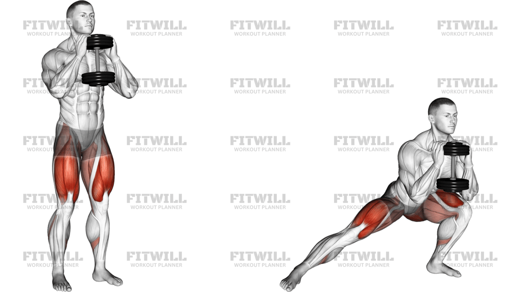 Dumbbell Side Lunge Version 3