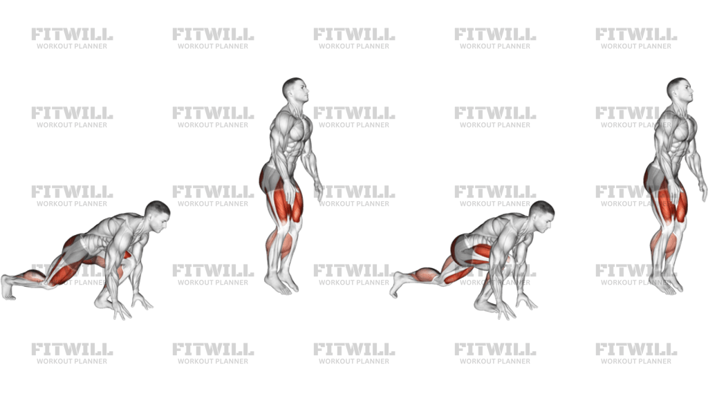 Split Sprinter High Lunge