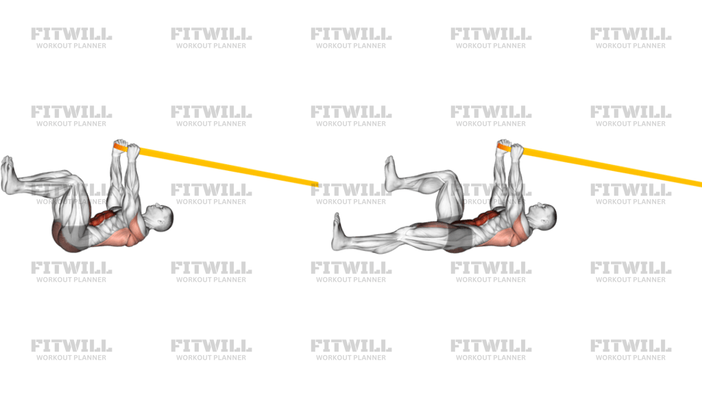 Resistance Band Upper Body Dead Bug