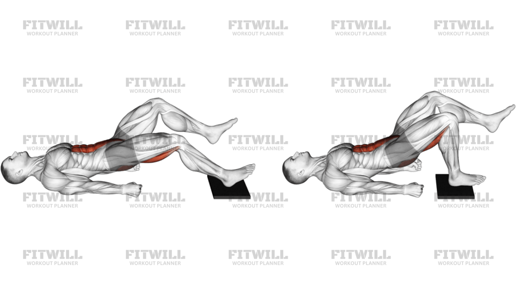 Single Leg Sliding Floor Bridge Curl On Towel