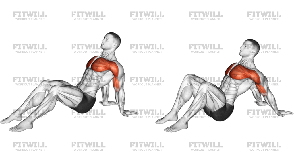 Seated Shoulder Flexor Depressor Retractor Stretch Bent Knee