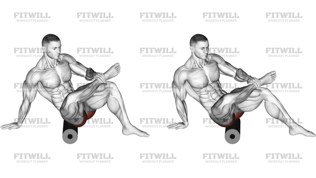 Roll Recumbent Hip External Rotator And Hip Extensor Stretch Crossedleg