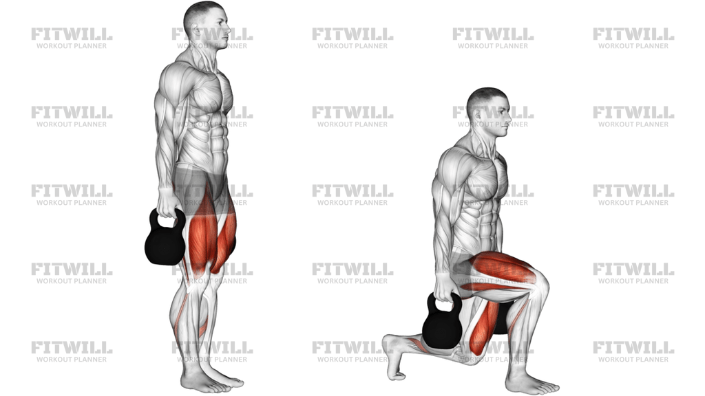 Kettlebell Backward Lunge