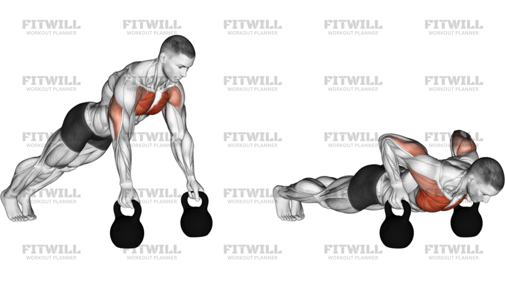 Kettlebell Deep Push-Up