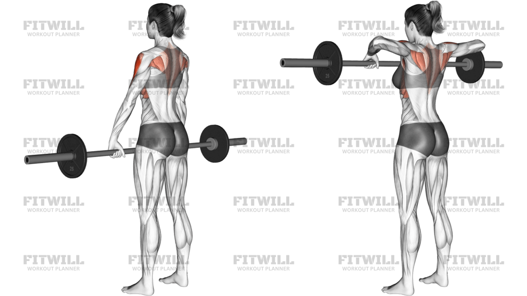 Barbell Wide-Grip Upright Row