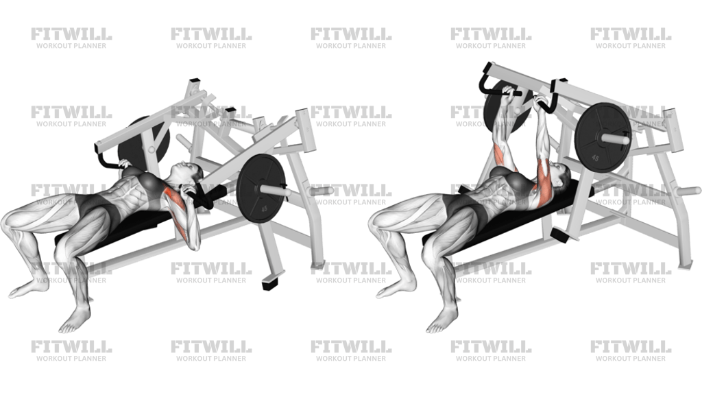 Lever Lying Chest Press Plate Loaded