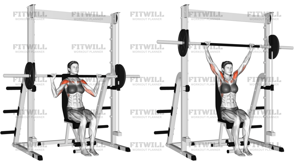 Smith Seated Shoulder Press