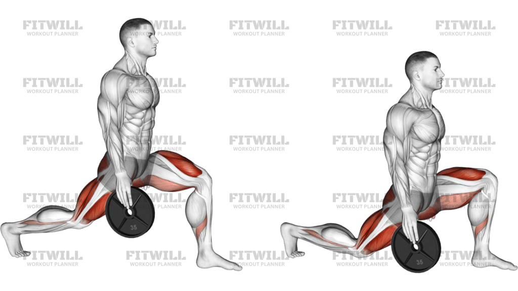 Weighted Stretch Lunge