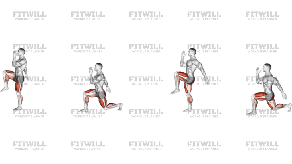 Walking High Knees Lunge
