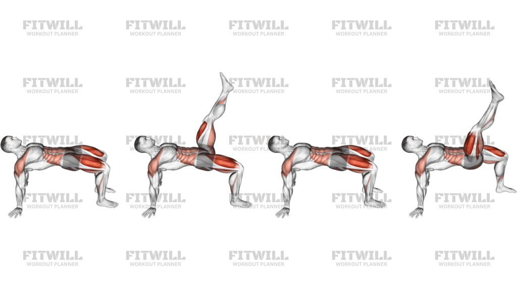 Reverse Plank With Leg Lift