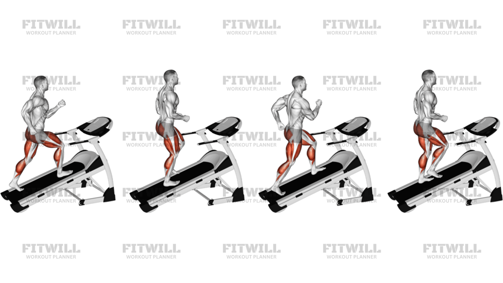 Walking On Incline Treadmill