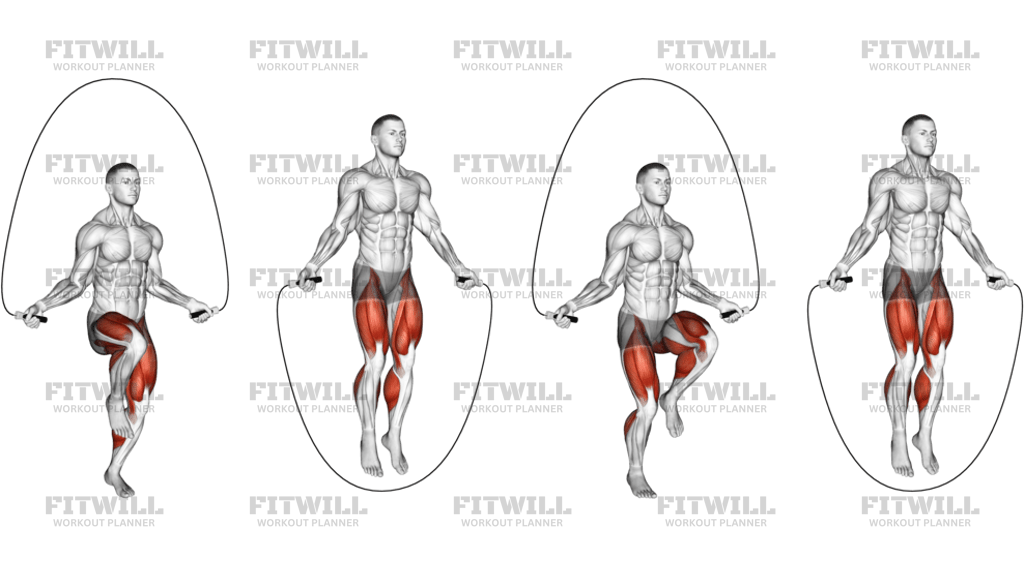 High Knee Jump Rope