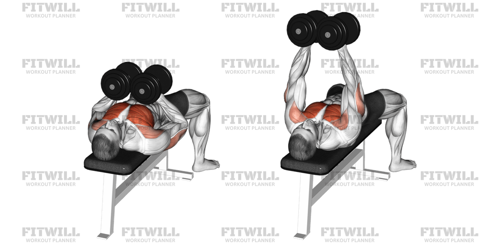 Dumbbell Squeeze Bench Press Exercise Guide Video Techniques Benefits How to Muscles Worked Tips Tricks Fitwill