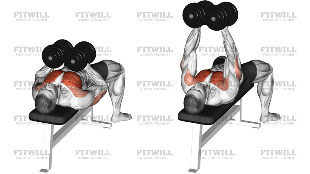 Dumbbell Squeeze Bench Press