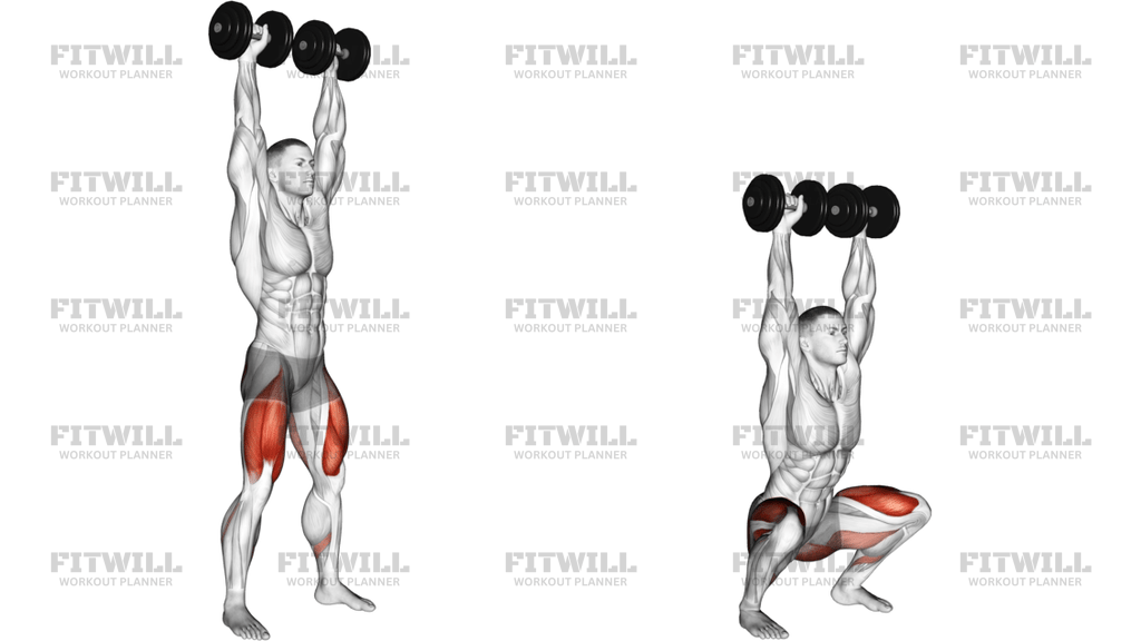 Dumbbell Overhead Squat