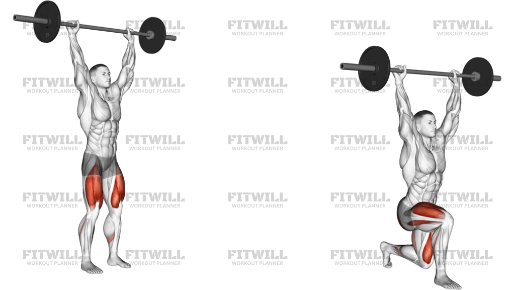 Barbell Overhead Lunge