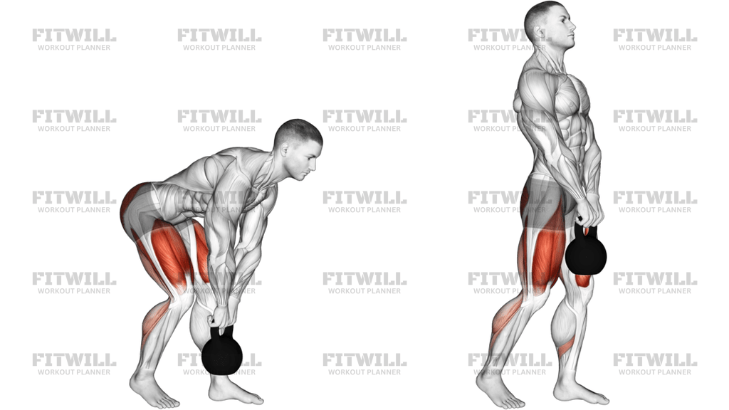 Kettlebell Kickstand One Leg Deadlift