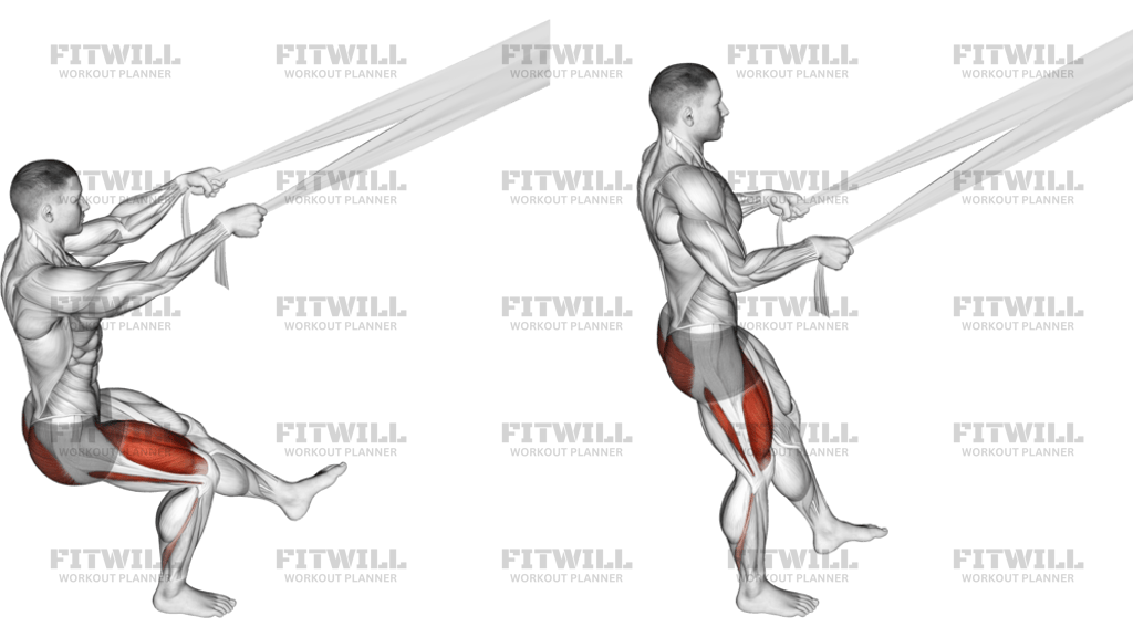 Assisted Pistol Squat With Bed Sheet
