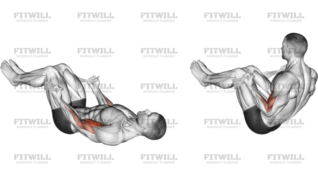 Lying Double Legs Biceps Curl With Towel