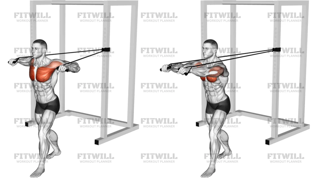 Band Standing Chest Press