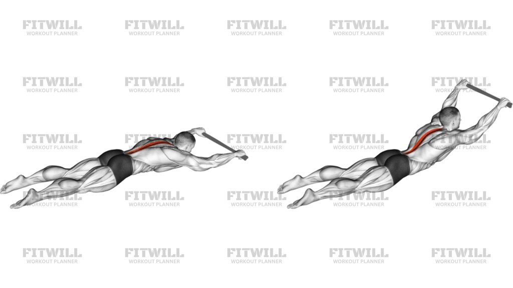 Lying Floor Hyperextension With Towel