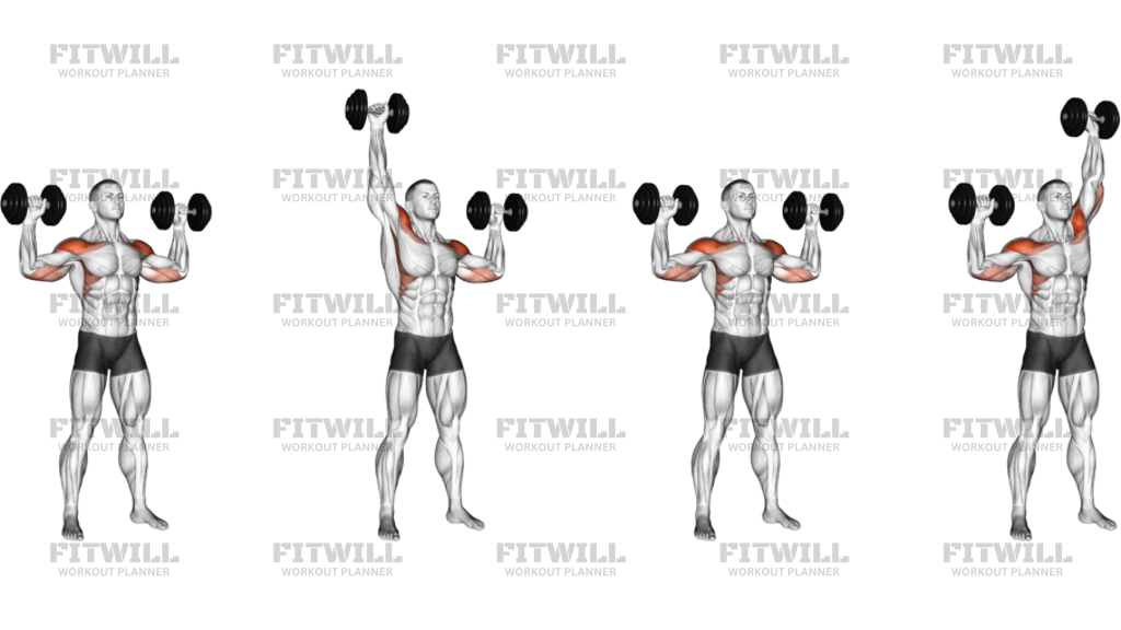 Dumbbell Alternate Shoulder Press