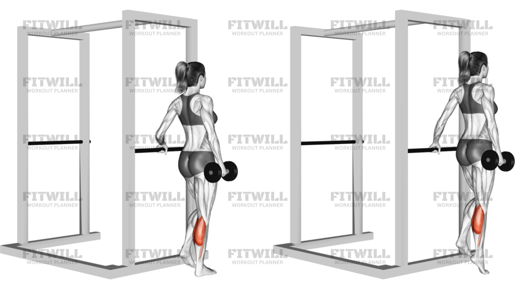 Dumbbell Single Leg Calf Raise Version 2