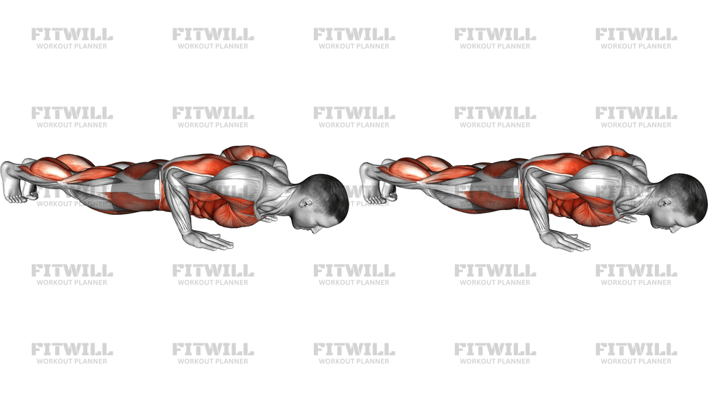 Push-Up Toe Touch