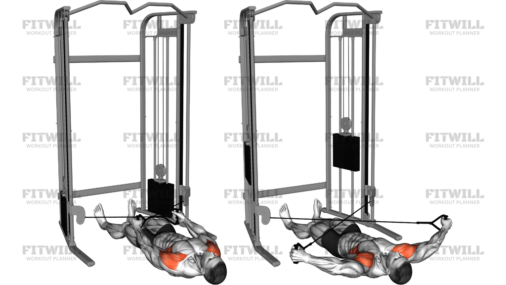Cable Lying Cross Lateral Raise